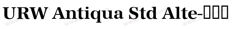 URW Antiqua Std Alte字体转换
